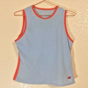 NEW BALANCE Jersey Mesh 2 in 1 Tank & Sports Bra Size Medium